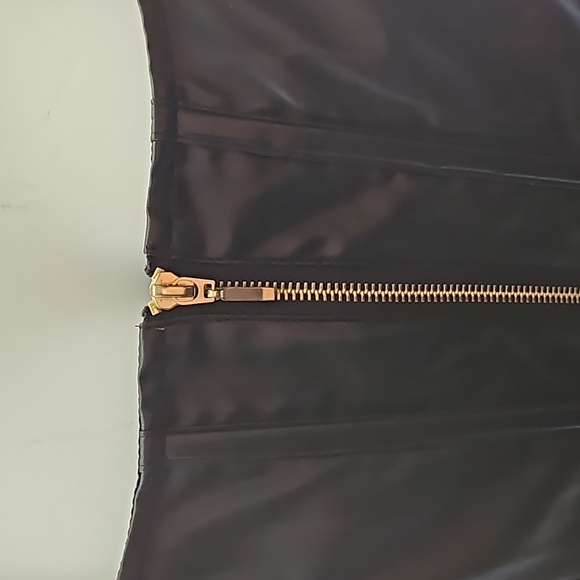 Torrid Faux Leather Corset Bustier Zip-Up Top - Picture 3 of 9